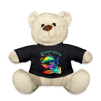 Geist des Ozeans. Bunte Fische - Teddy - Schwarz - Vorne