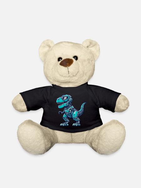 T-Rex Cyborg Dinosaurier - Teddy - Schwarz