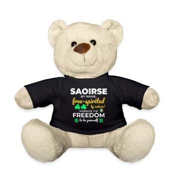 Lustiger irischer Mädchenname: Saoirse - - Teddy - Schwarz - Vorne