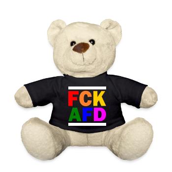 Fck afd - Teddy - Schwarz - Vorne