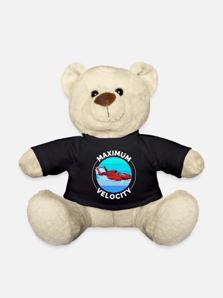 Wasserflugzeug Rennen Schnellboot Motorboot - Teddy - Schwarz