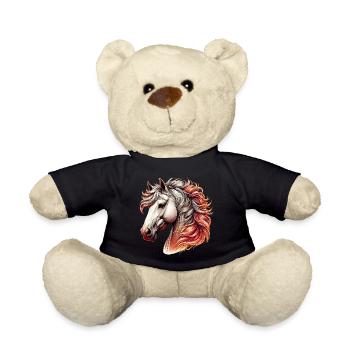 Pferd - Teddy - Schwarz - Vorne