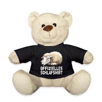 Offizieles Schlafshirt Schaf - Teddy - Schwarz - Vorne