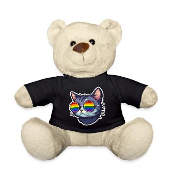 LGBTQ Katze - Teddy - Schwarz - Vorne