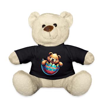 Easter Bear Hatches from Easter Egg: Sweets - Teddy Bear - black - Front