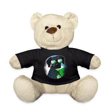 Djibouti - Teddy Bear - black - Front