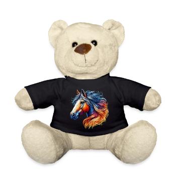 Horse - Teddy Bear - black - Front