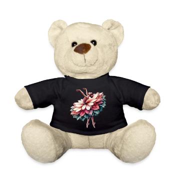 Ballet dancer with tutu - Teddy Bear - black - Front