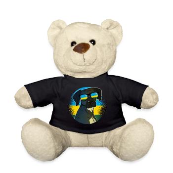 Rwanda - Teddy Bear - black - Front