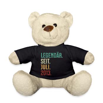 Legendär. Seit. Juli. 2013. Retro Birthday - Teddy - Schwarz - Vorne