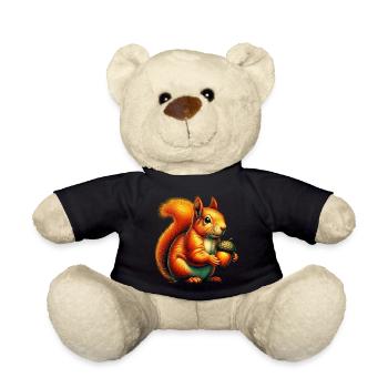 Squirrel - Teddy Bear - black - Front