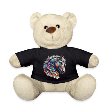 Horse - Teddy Bear - black - Front