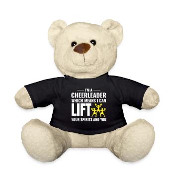 Cheerleader Cheerleading Girl Cheering Cheer Squad - Nounours - noir - Devant