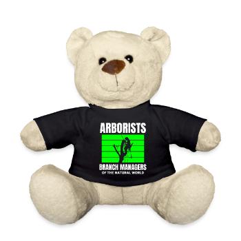 Baumpfleger Baumchirurg Kletterer Klettertrimmer - Teddy - Schwarz - Vorne
