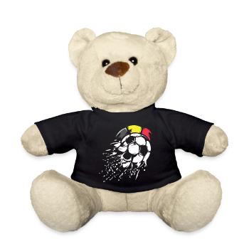 Fußball Team Belgien Illustration Ball Explosion - Teddy - Schwarz - Vorne