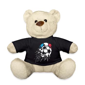 Logo de l’explosion du ballon de l’équipe de France - Nounours - noir - Devant