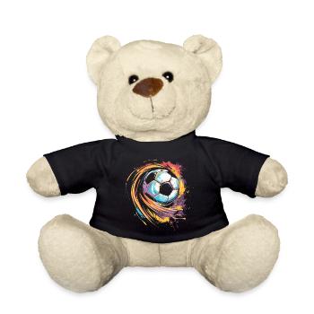 Football Street Art - Teddy Bear - black - Front