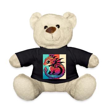 Drache - Teddy - Schwarz - Vorne