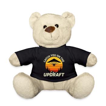 Hang Gliding Air Sports Adventure Soaring Pilot - Teddy Bear - black - Front