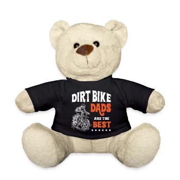 Les papas de motocross sont les meilleurs motocross - Nounours - noir - Devant