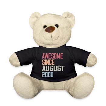 2000 August - Birthday Gift August 2000 August - Teddy Bear - black - Front