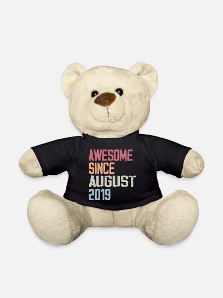 2019 August - Geburtstagsgeschenk August 2019 August - Teddy - Schwarz
