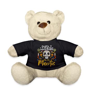 Mexico Festival of the Dead Skeleton Remembrance - Teddy Bear - black - Front