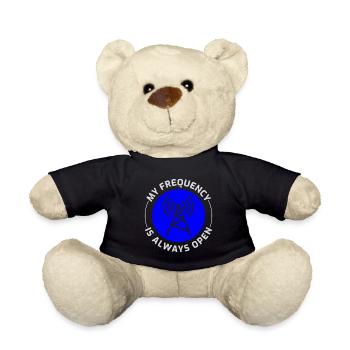 Opérateur radio amateur Fréquence des ondes radio - Nounours - noir - Devant