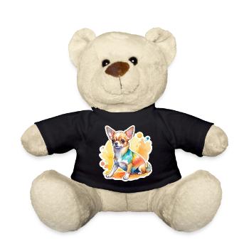 Chihuahua Watercolors - Teddy Bear - black - Front