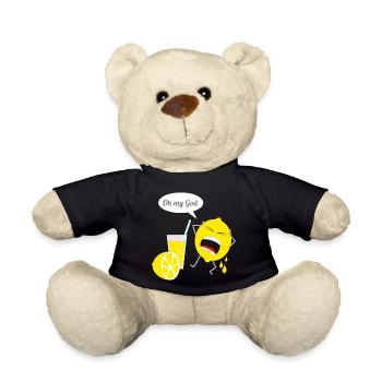 Design de citron drôle - Nounours - noir - Devant