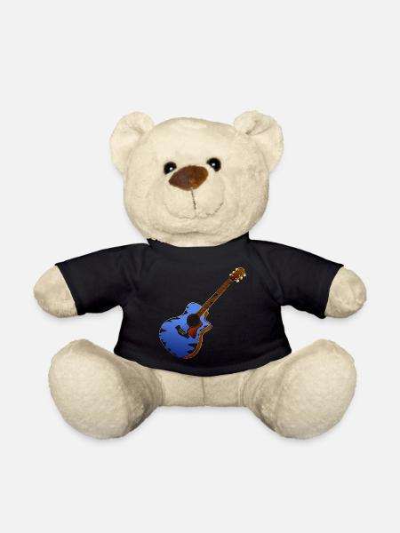 Gitarre musiker - Teddy - Schwarz