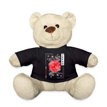 Orient Kämpfer Zeichnungen Märchen - Teddy - Schwarz - Vorne