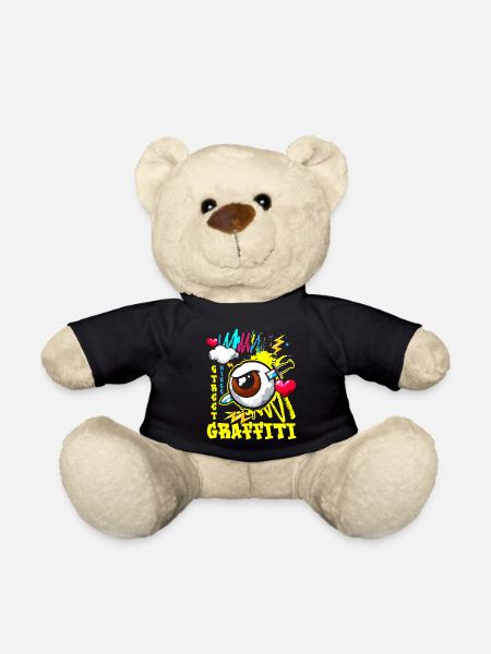 Graffiti Bunt Hip Hop - Teddy - Schwarz