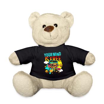 Graffiti Rapper Street Style - Teddy Bear - black - Front