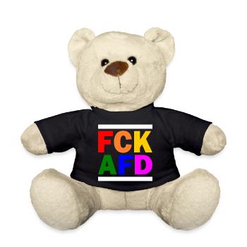 Fck afd - Teddy - Schwarz - Vorne