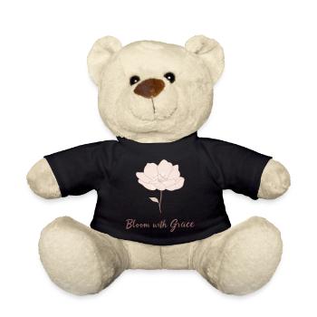 Bloom with Grace Floral - Teddy Bear - black - Front