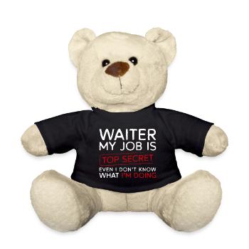 Waiter Bartender Tipping Table - Teddy Bear - black - Front