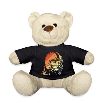Football Spielerin - Teddy - Schwarz - Vorne