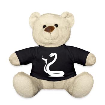 lustige Schlange - Teddy - Schwarz - Vorne