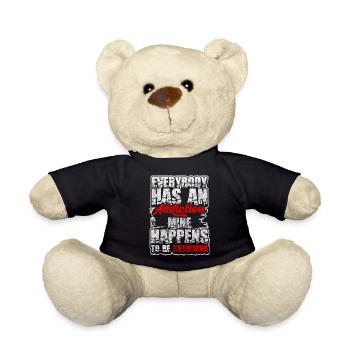 Skydiving Sky Altitude Pilot - Teddy Bear - black - Front