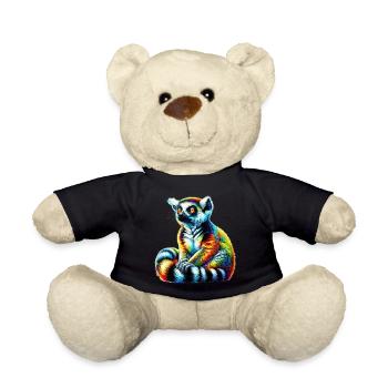 Lemur - Teddy Bear - black - Front