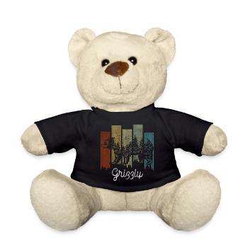 Bären Fell Eisbär Raubtier - Teddy - Schwarz - Vorne