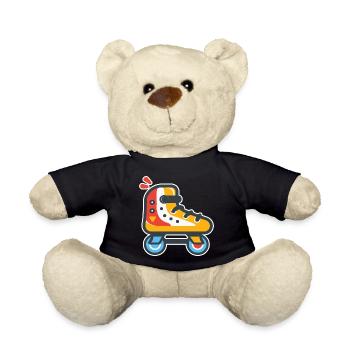 patins à roulettes look dessin animé - Nounours - noir - Devant