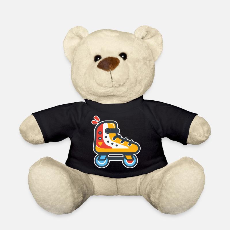 Rollschuhe Cartoon Look - Teddy - Schwarz