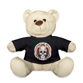 Techno Hardstyle Electro Robotik - Teddy - Schwarz - Vorne