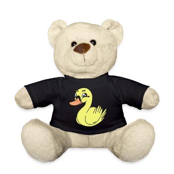 duck ducks children child baby - Teddy Bear - black - Front