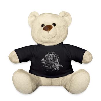 Japanisch Symbol Ninja Aikido - Teddy - Schwarz - Vorne