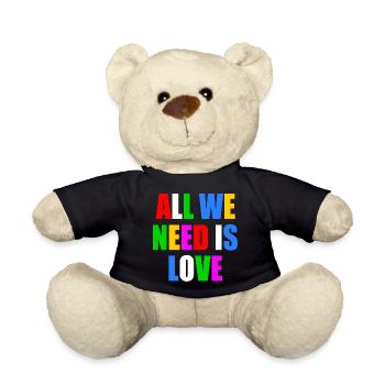 all we need is love - Nounours - noir - Devant