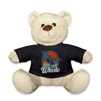 Whale Blue Whale Conservation Diver - Nounours - noir - Devant