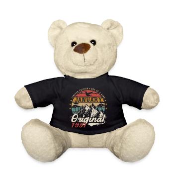 Januar 1991 Geburtstagsgeschenk - Januar 1991 - Teddy - Schwarz - Vorne